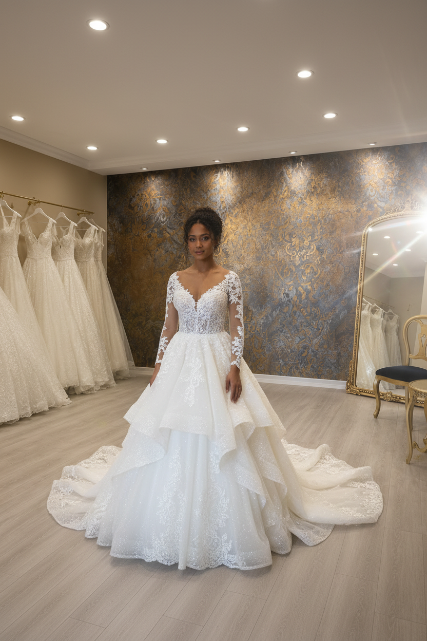 G21-022 Blanco roto Vestido princesa — Vista principal de la tienda