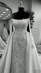 G21-002 Marfil Línea A Vestido de novia Principal Clean Frame