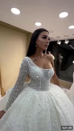 G21-005 Marfil Vestido princesa Vestido de novia Principal Clean Frame