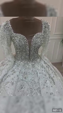 G21-012 Marfil Vestido princesa Vestido de novia Principal Clean Frame
