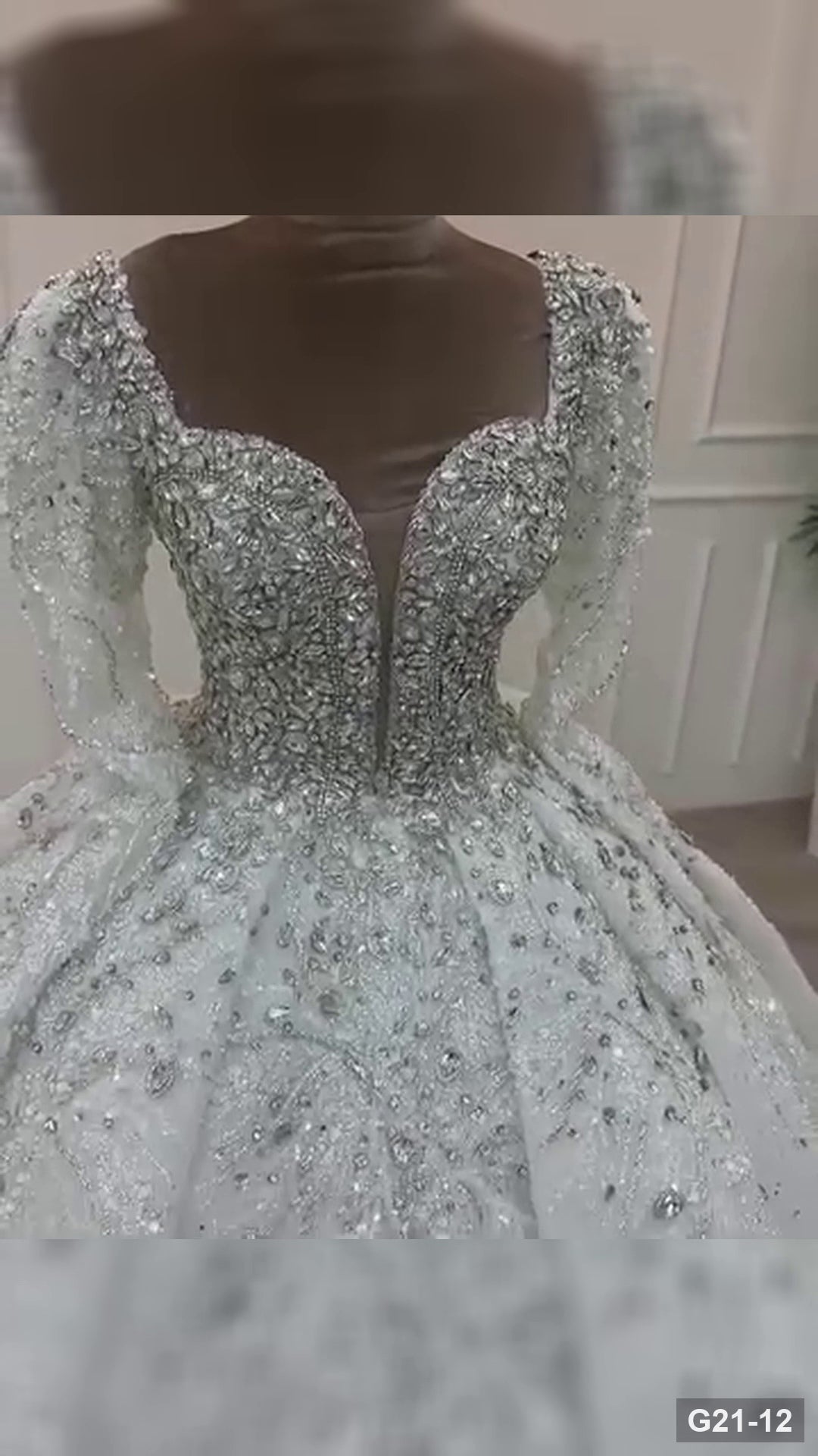 G21-012 Marfil Vestido princesa Vestido de novia Principal Clean Frame