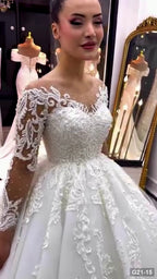 G21-015 Marfil Línea A Vestido de novia Principal Clean Frame