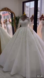 G21-045 Marfil Vestido princesa Vestido de novia Principal Clean Frame