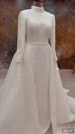G21-047 Marfil Recto Vestido de novia Principal Clean Frame