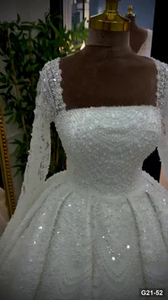 G21-052 Marfil Vestido princesa Vestido de novia Principal Clean Frame