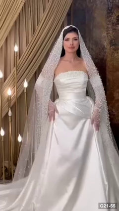 G21-055 Marfil Recto Vestido de novia Principal Clean Frame