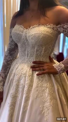 G21-061 Marfil Vestido princesa Vestido de novia Principal Clean Frame