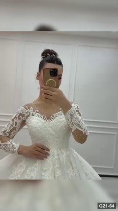 G21-064 Marfil Vestido princesa Vestido de novia Principal Clean Frame