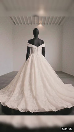 G21-066 Marfil Vestido princesa Vestido de novia Principal Clean Frame