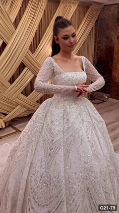 G21-079 Marfil Vestido princesa Vestido de novia Principal Clean Frame