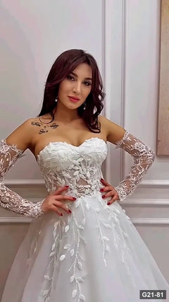 G21-081 Marfil Vestido princesa Vestido de novia Principal Clean Frame