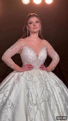 G21-089 Marfil Vestido princesa Vestido de novia Principal Clean Frame