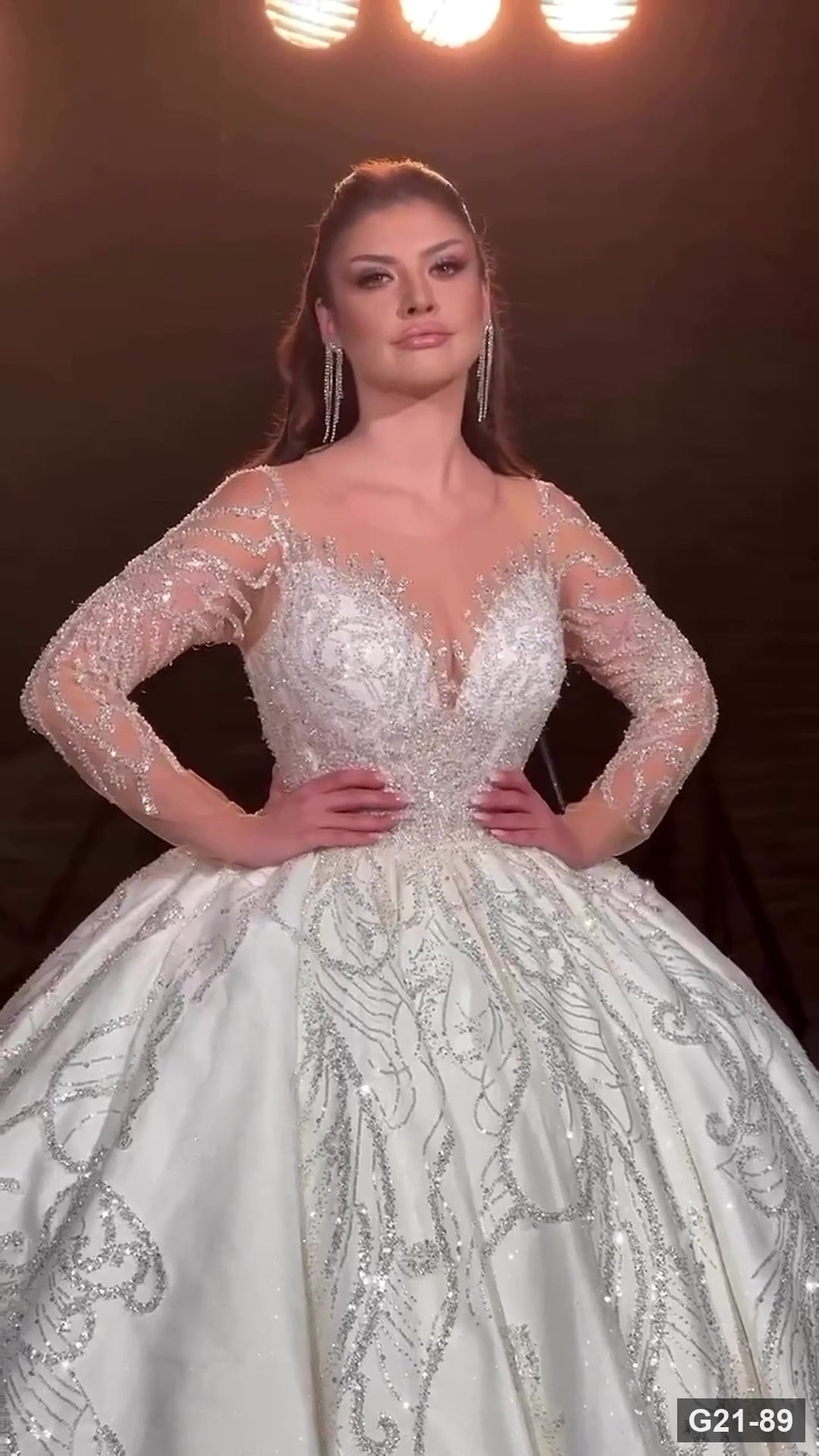 G21-089 Marfil Vestido princesa Vestido de novia Principal Clean Frame