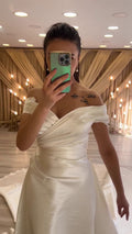 G21-093A - Vestido de novia princesa adornado marfil - GELİNLİK21