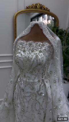 G21-096 Marfil Vestido princesa Vestido de novia Principal Clean Frame