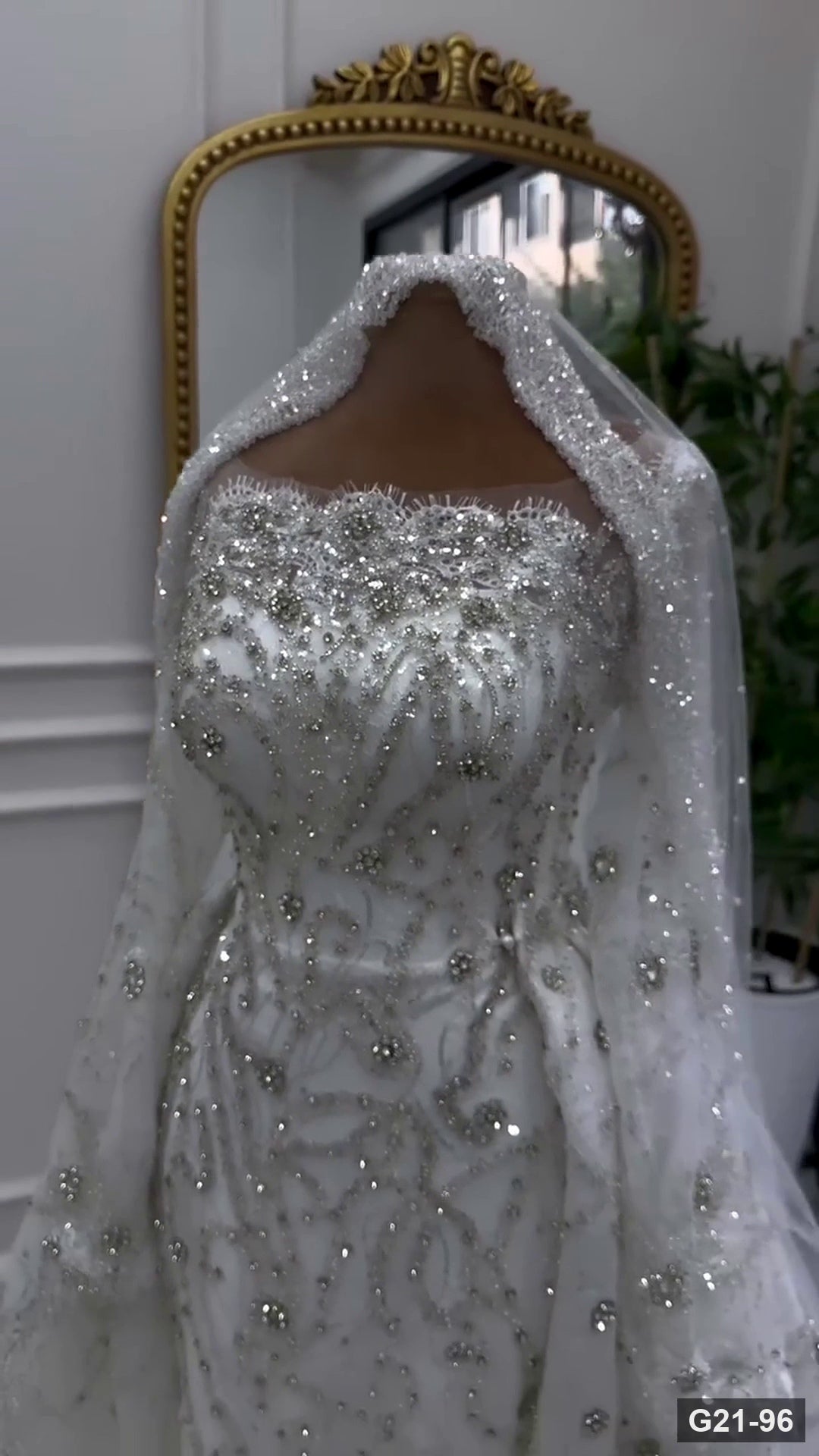 G21-096 Marfil Vestido princesa Vestido de novia Principal Clean Frame