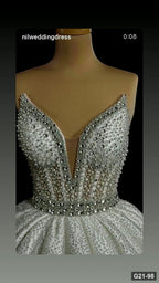 G21-098 Marfil Vestido princesa Vestido de novia Principal Clean Frame