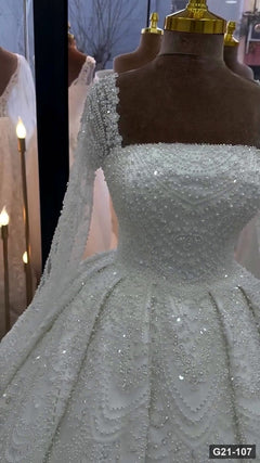 G21-107 Marfil Vestido princesa Vestido de novia Principal Clean Frame