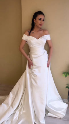 G21-109A - Vestido de novia princesa adornado marfil - GELİNLİK21
