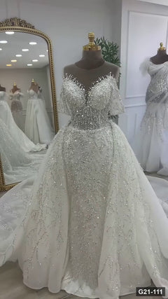 G21-111 Marfil Vestido princesa Vestido de novia Principal Clean Frame