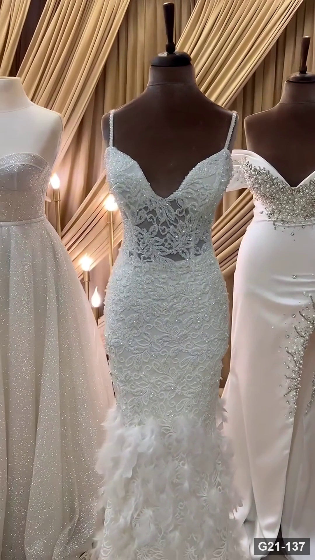 G21-137 Marfil Sirena Vestido de novia Principal Clean Frame