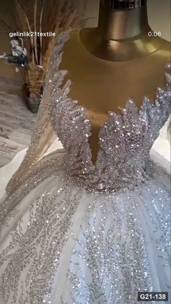 G21-138 Marfil Vestido princesa Vestido de novia Principal Clean Frame