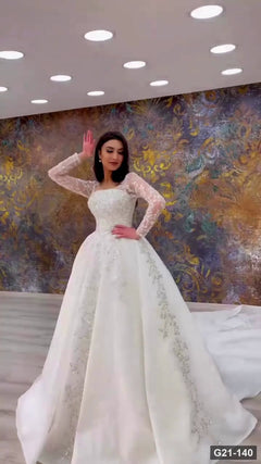 G21-140 Marfil Vestido princesa Vestido de novia Principal Clean Frame
