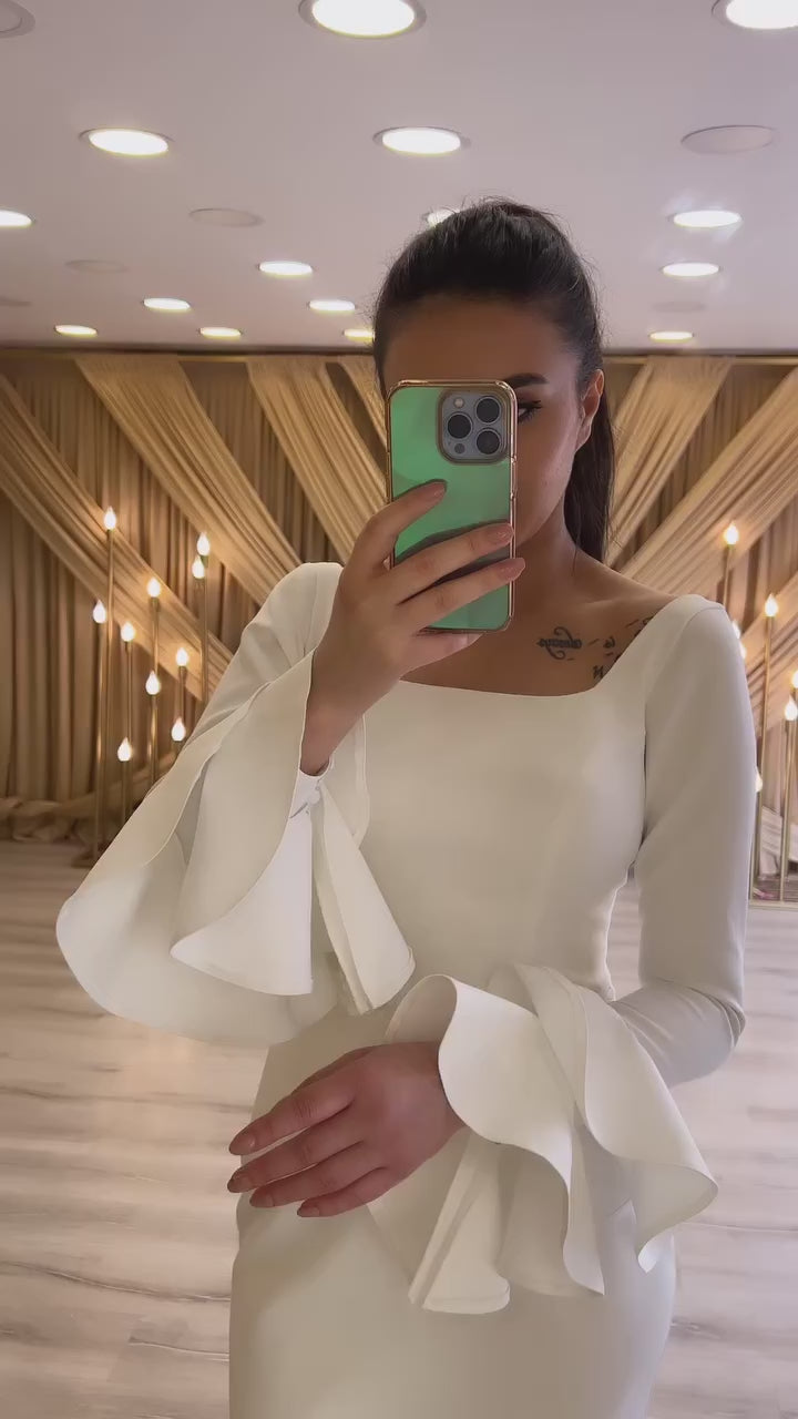 G21-107A - Vestido de novia princesa adornado marfil